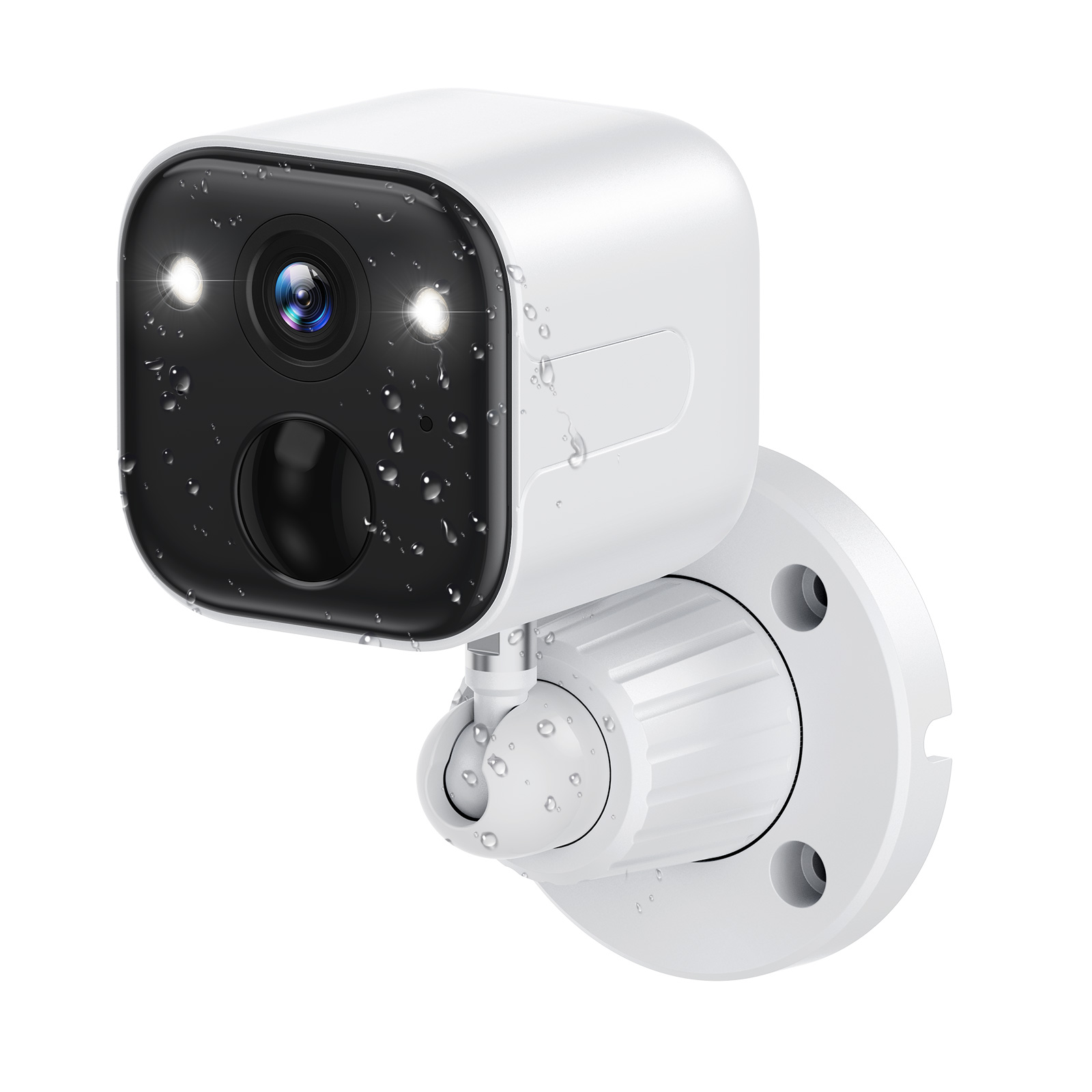 Security Cameras Wireless Outdoor, Battery Powered WiFi Camera for Home Security, 2K Color Night Vision, AI Motion Detection, IP65 Waterproof, 2-Way Audio, Spotlight & Siren, Cloud/SD Storage