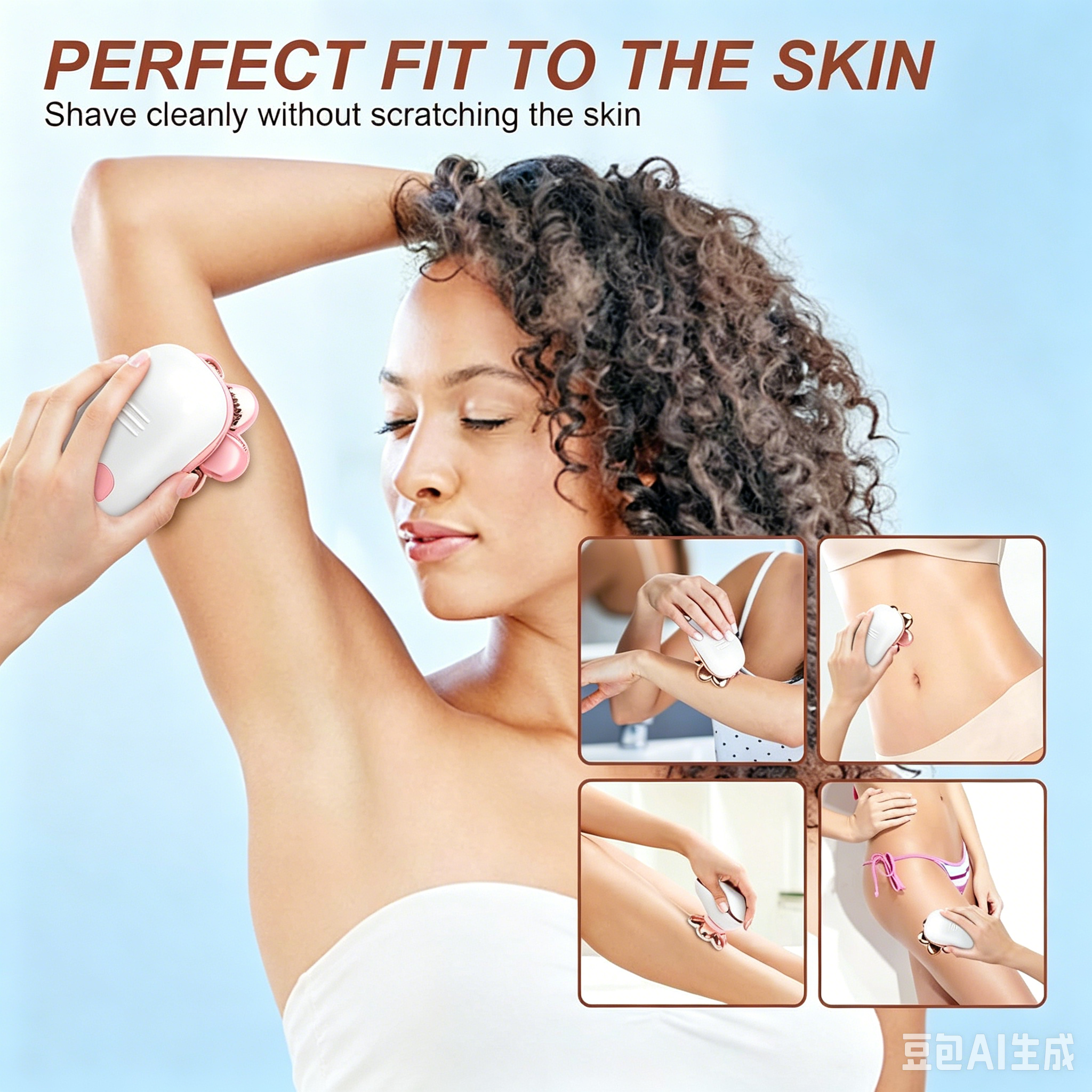 BZYKOE Electric Razors for Women, 7D Heads Full Body Shaver, Waterproof Wet Dry Hair Remover with LED Display, Rechargeable Bikini Trimmer for Underarms, Face, Legs, - 图片 4