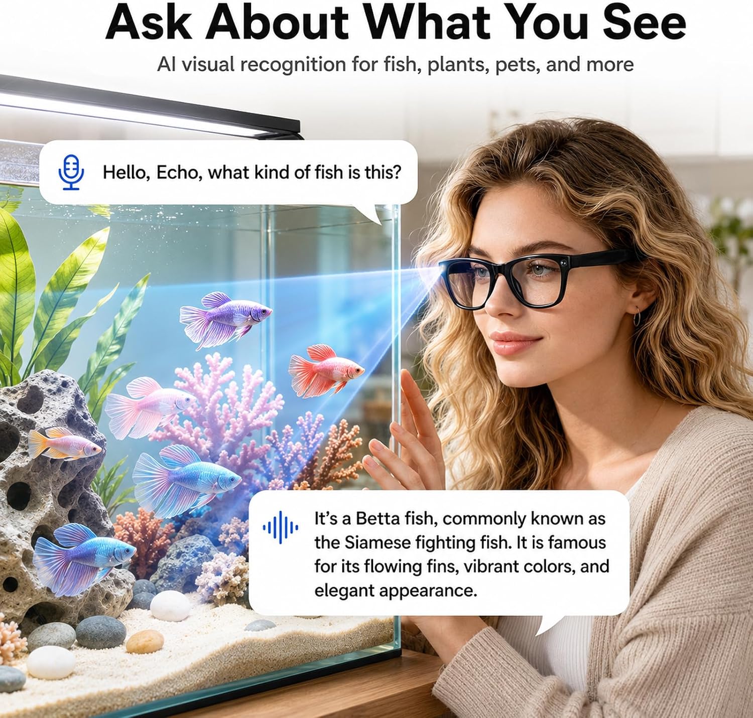 Zygorthla AI Smart Glasses with Camera, 13MP HD Capture, 4K EIS, Transparent Lenses - Image 5